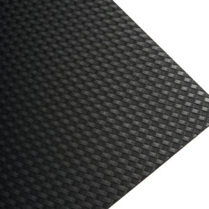 PX031 Woven Carbon Black textured thermoplastic sheet for holsters and gear